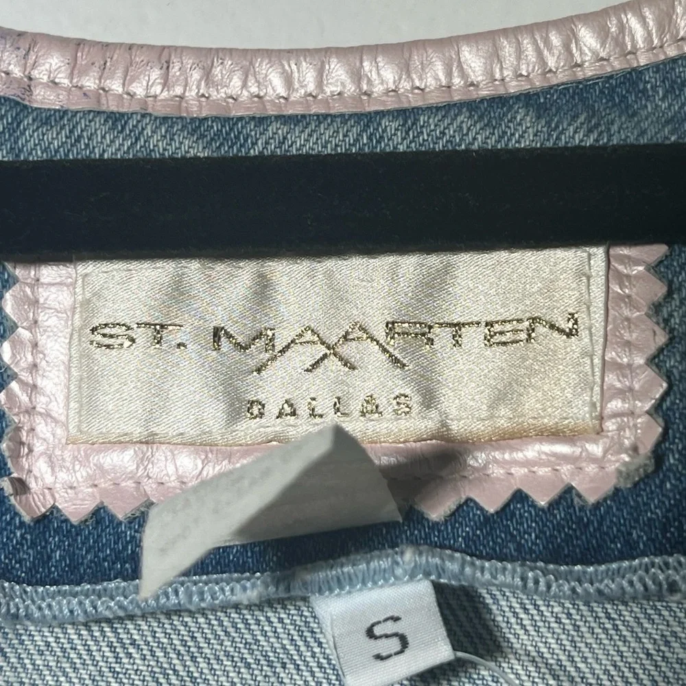 St. Maarten Dallas Denim Vest NWT Small - Picture 7 of 9
